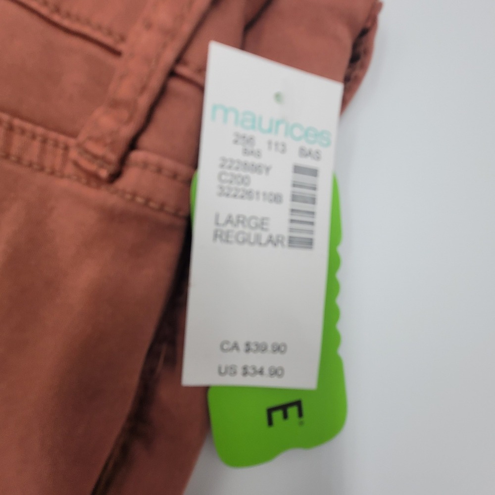 Maurices m jeans High Rise Ultimate Stretch Jeggings Clay Rust Large Regular - Picture 5 of 8